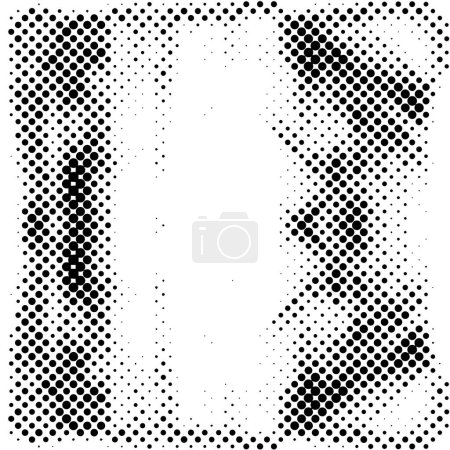 Illustration for Art abstract grunge graphic background with dots - Royalty Free Image