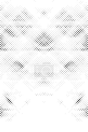 Illustration for Black white color abstract background, halftone vector illustration with dots - Royalty Free Image