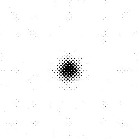black white color abstract background, halftone vector illustration with dots 