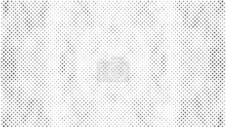 Illustration for Black and white geometric pattern, design with dots - Royalty Free Image