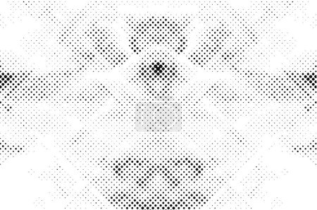 Ilustración de Patrón geométrico en blanco y negro, diseño con puntos - Imagen libre de derechos