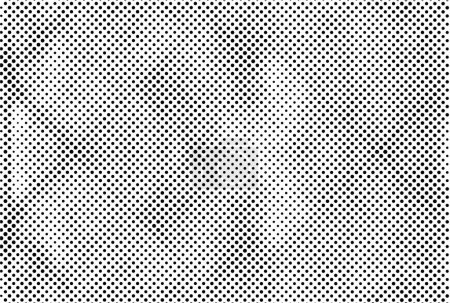 Ilustración de Fondo monocromo semitono abstracto con patrón caótico, ilustración vectorial - Imagen libre de derechos