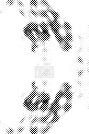 Illustration for Grunge dotted background. abstract backdrop, space for text or image - Royalty Free Image