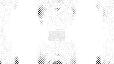 Illustration for Abstract black and white texture. Dotted background, vector illustration - Royalty Free Image