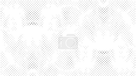 Ilustración de Patrón abstracto de medio tono en blanco y negro con puntos, diseño de ilustración vectorial - Imagen libre de derechos