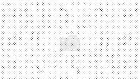 Ilustración de Patrón abstracto de medio tono en blanco y negro con puntos, diseño de ilustración vectorial - Imagen libre de derechos