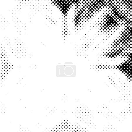 Téléchargez les illustrations : Abstrait fond pointillé. texture monochrome. noir et blanc - en licence libre de droit