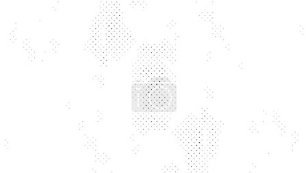 Téléchargez les illustrations : Fond pointillé abstrait en couleurs noir et blanc, illustration vectorielle - en licence libre de droit