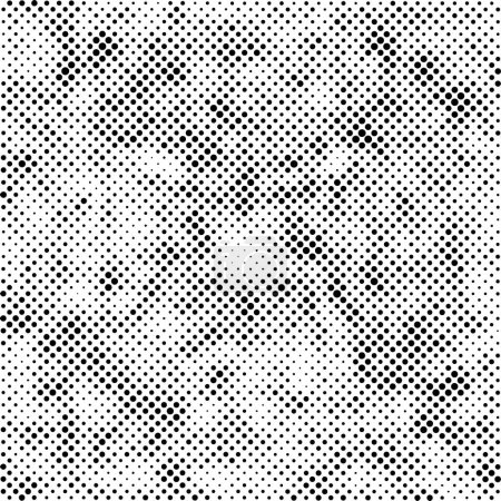 Ilustración de Fondo abstracto con puntos. textura en blanco y negro - Imagen libre de derechos