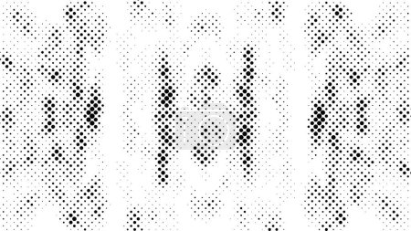 Illustration for Monochrome texture with dots. Halftone black and white abstract background. - Royalty Free Image