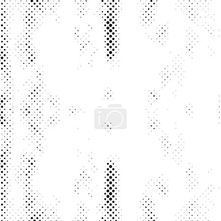 Illustration for Spotted black and white grunge background. Abstract halftone vector illustration - Royalty Free Image