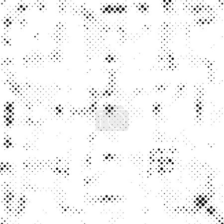 Illustration for Abstract black and white background with dots - Royalty Free Image