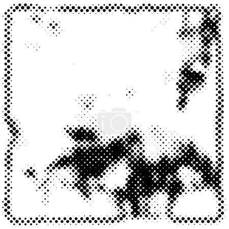 Illustration for Abstract black and white background with dots - Royalty Free Image