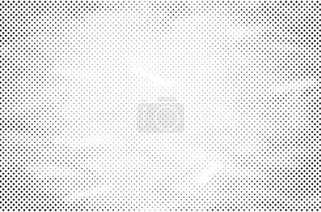 Ilustración de Fondo de línea vectorial grunge blanco y negro manchado. Fondo de ilustración de medio tono abstracto - Imagen libre de derechos