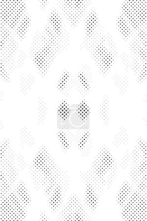 Illustration for Spotted black and white grunge vector line background. Abstract halftone illustration background - Royalty Free Image