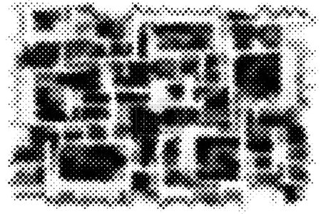 Ilustración de Fondo de línea vectorial grunge blanco y negro manchado. Fondo de ilustración de medio tono abstracto - Imagen libre de derechos