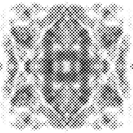 Ilustración de Fondo abstracto. textura en blanco y negro con puntos - Imagen libre de derechos