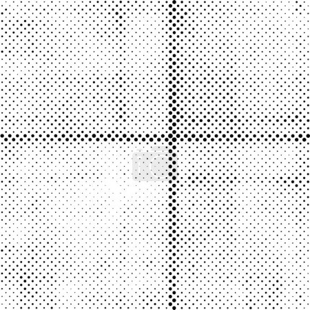 Ilustración de Fondo monocromo blanco y negro. textura abstracta con patrón de puntos, grunge medio tono arena fondo, ilustración vectorial - Imagen libre de derechos