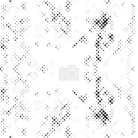 Ilustración de Grunge monocromo disolver fondo punteado - Imagen libre de derechos