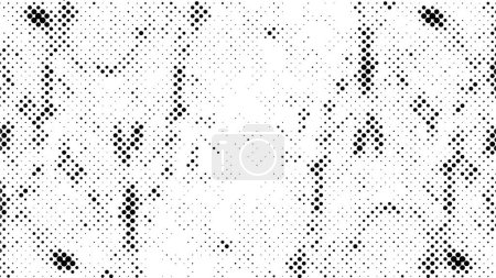 Illustration for Achromatic grunge dissolve dotted background - Royalty Free Image