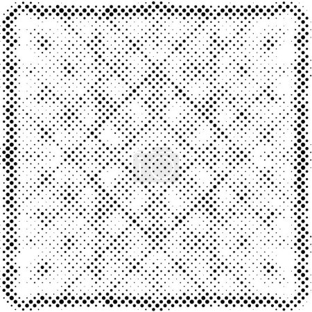Illustration for Abstract halftone dotted background. Monochrome pattern with dots. Vector modern texture for poster, site, business card, postcard, interior design, label and sticker - Royalty Free Image