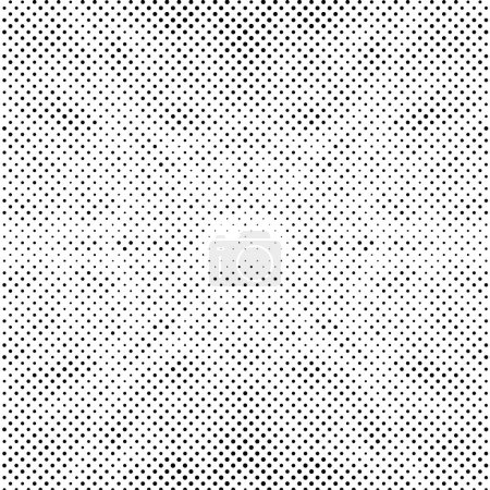 Illustration for Halftone black and white background. Monochrome texture print. Vector illustration - Royalty Free Image