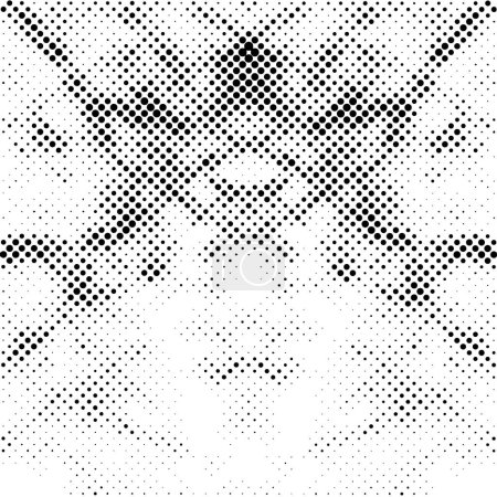 Illustration for Seamless halftone spotted pattern on white background for paper and textile printing - Royalty Free Image