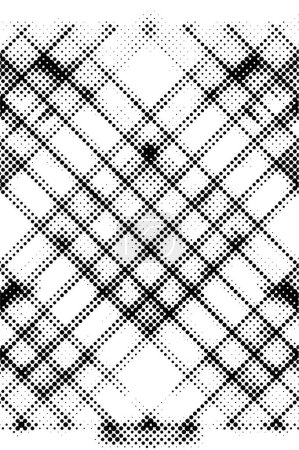 Illustration for Vector dots pattern, halftone black and white background. - Royalty Free Image