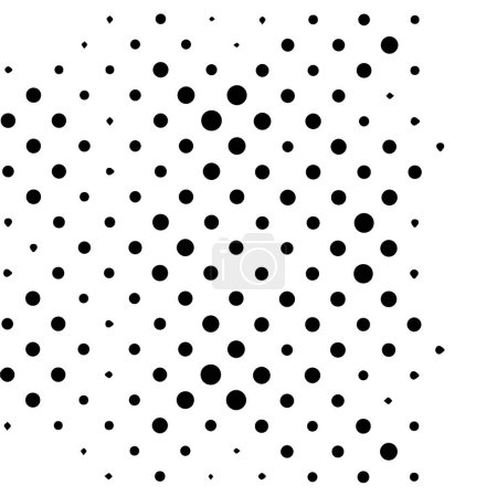 Illustration for Abstract halftone dotted background. Monochrome pattern with dots. Vector modern texture for poster, site, business card, postcard, interior design - Royalty Free Image