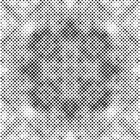 Illustration for Black and white background, grunge texture with dots - Royalty Free Image