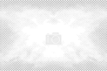 Illustration for Grunge geometric modern pattern with dots - Royalty Free Image