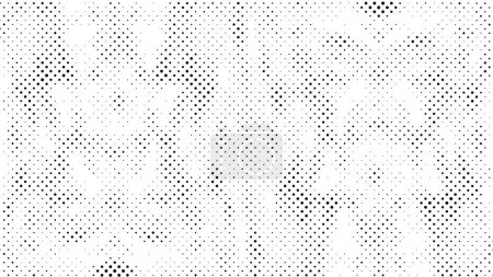Ilustración de Fondo grunge blanco y negro con puntos, diseño de ilustración vectorial - Imagen libre de derechos