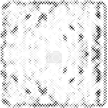 Ilustración de Patrón medio tono abstracto con puntos. Textura moderna vectorial para póster, sitio, tarjeta de visita, postal, diseño de interiores - Imagen libre de derechos