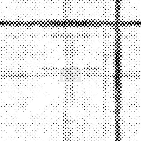 Téléchargez les illustrations : Fond monochrome noir et blanc. texture abstraite avec motif de points - en licence libre de droit