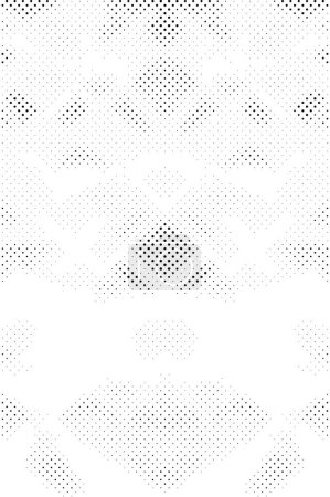 Illustration for Grunge background with black dots - Royalty Free Image