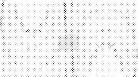 Illustration for Grunge background with black dots - Royalty Free Image