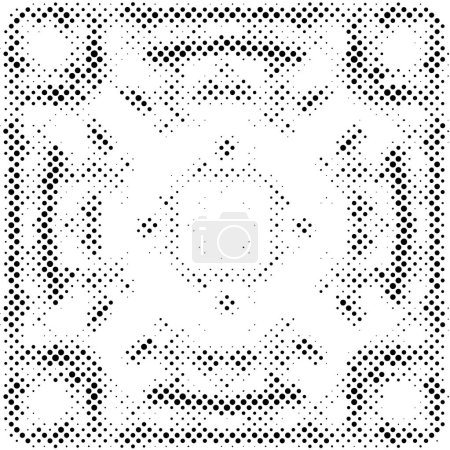 Illustration for Halftone Dots Pattern. Halftone Dotted Grunge Texture. Light Distressed Background with Halftone Effects. Ink Print Distress Background. Dots Grunge Texture - Royalty Free Image