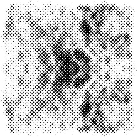 Ilustración de Mosaico de medio tono fondo blanco y negro - Imagen libre de derechos