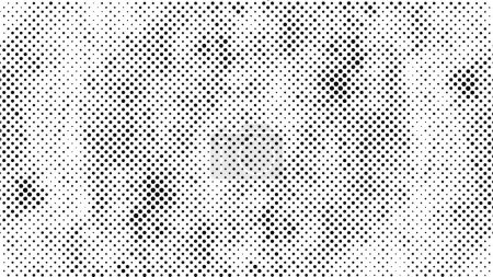 Illustration for Distressed overlay texture. Grunge background with dots - Royalty Free Image