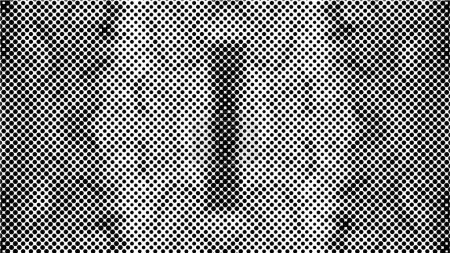 Ilustración de Patrón grunge con puntos negros sobre fondo blanco - Imagen libre de derechos