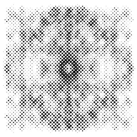 Illustration for Grunge pattern with black dots on white background - Royalty Free Image