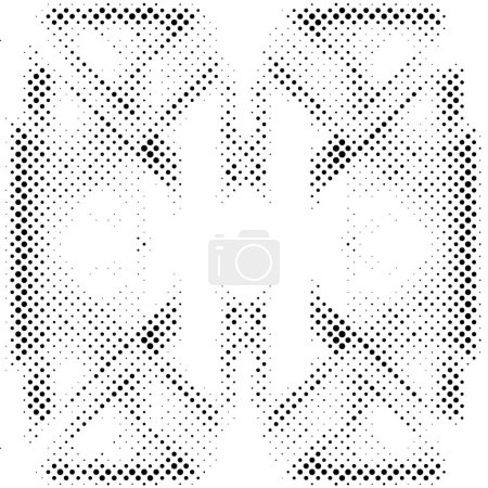 Ilustración de Textura grunge con puntos negros sobre fondo blanco - Imagen libre de derechos