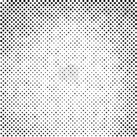 Illustration for Grunge background. black and white texture with dots - Royalty Free Image