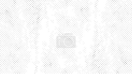 Illustration for Black and white halftone pattern. Ink Print Distress Background . Dots Grunge Texture. Monochrome surface for your design. - Royalty Free Image