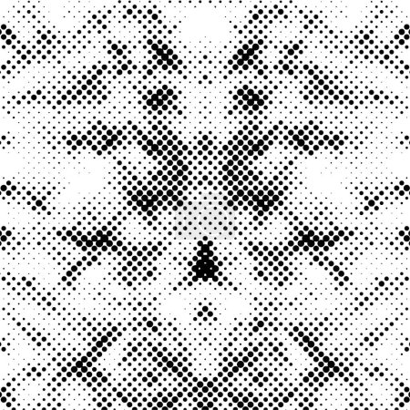 Illustration for Black and white pattern with dots. Abstract halftone dotted background. - Royalty Free Image