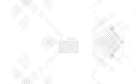 Illustration for Abstract halftone dotted background. Black and white pattern with dots. - Royalty Free Image