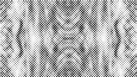 Illustration for Square grunge halftone pattern on white background - Royalty Free Image