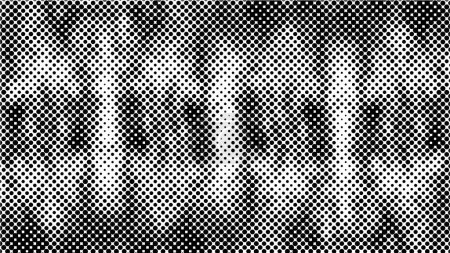 Illustration for Abstract halftone dotted background. Black and white pattern with dots. - Royalty Free Image