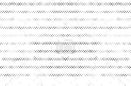 Illustration for Vector illustration of black and white dotted grunge background - Royalty Free Image