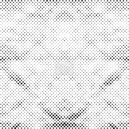 Téléchargez les illustrations : Illustration vectorielle du fond gris pointillé noir et blanc - en licence libre de droit